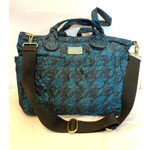 Marc by Marc Jacobs Women's Medium TATE Tote Supply Green/Blue Nylon Logo EUC!